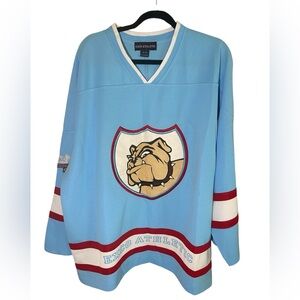 Y2K EXCO vintage men’s  Athletic Bulldog Jersey, size XL, bulldog on front